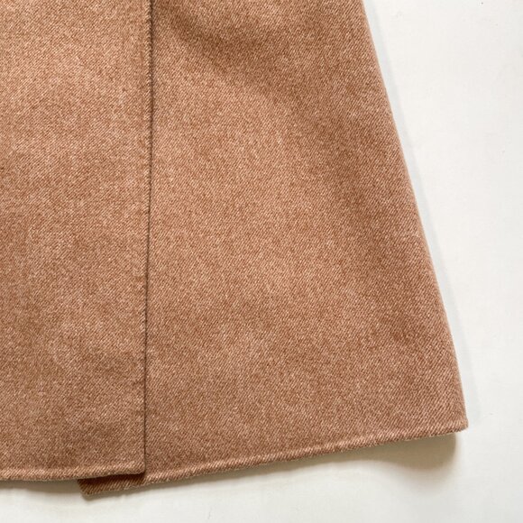 Meilleur Moment Double Breasted Wool Coat Coffee Tan Size XS - Picture 3 of 11